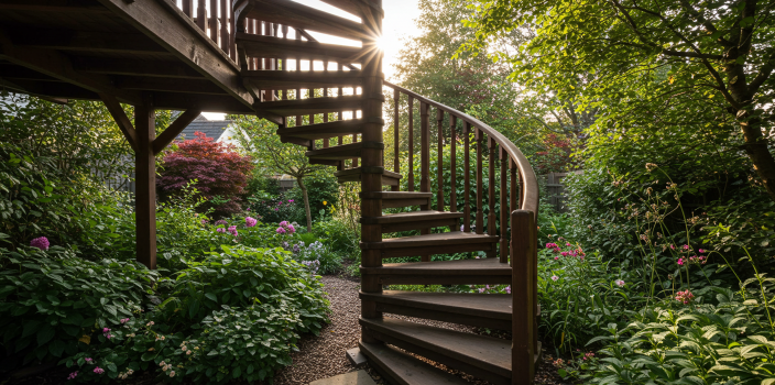 Escalier tournant en bois : comment choisir son emplacement ?